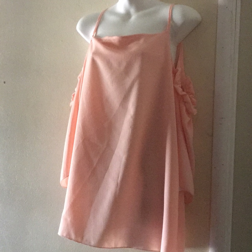 Peach blouse NWT